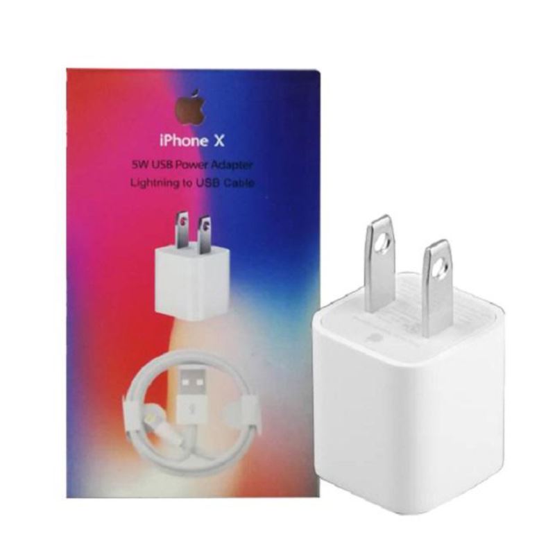 شارژر و کابل آیفون X پک اورجینال iPhone X