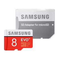 کارت حافظه microSDHC مدل Evo Plus کلاس 10 استاندارد UHS-I U1 سرعت 80MBps همراه با آداپتور SD ظرفیت 8 گیگابایت