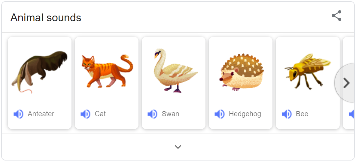 صدای حیوانات گوگل