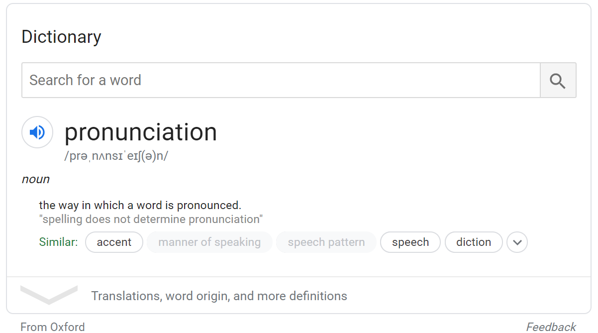 تلفظ کلمات در گوگل