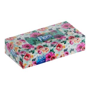 دستمال کاغذی 100 برگ فلورا گل های رنگارنگ